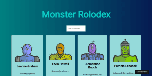 Monster Rolodex